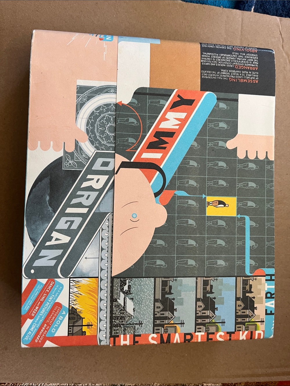 Jimmy Corrigan graphic novel by Chris Ware.
